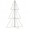 Árvore de Natal em cone 240 LEDs 118x180 cm interior e exterior 2