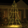 Árbol de Navidad 360 luces LED interior y exterior 143x250 cm 1