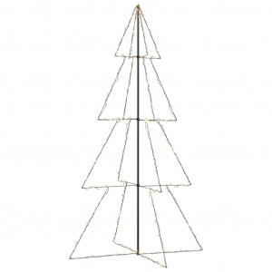 Árvore de Natal 360 luzes LED interior e exterior 143x250 cm H