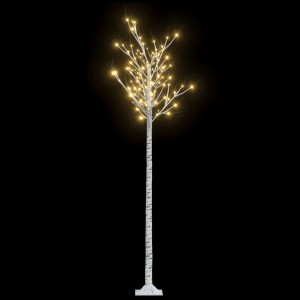 Árvore de Natal 200 LEDs salgueiro int./ext. 2.2m branco quente H