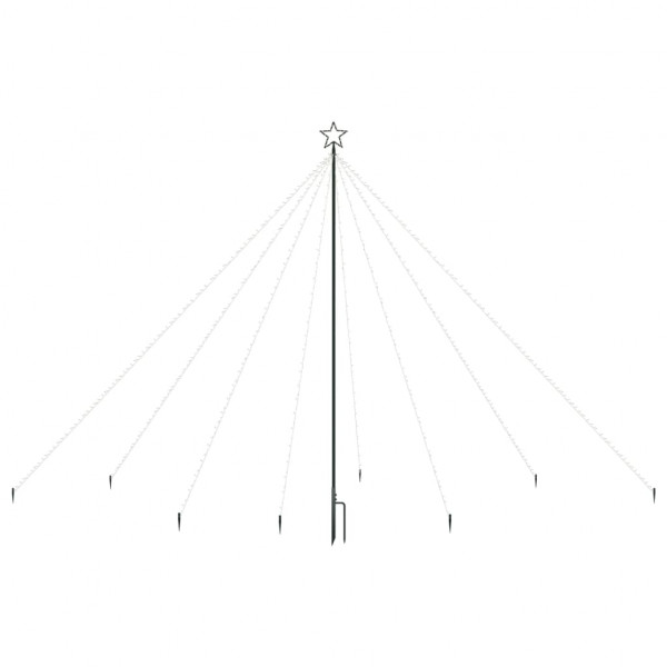 LED Árvore de Natal Interior Exterior 576 LEDs Azul 3.6 m M 3