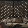 Luzes vermelhas Natal 306 LED branco quente 3x3 m interior/exterior 4