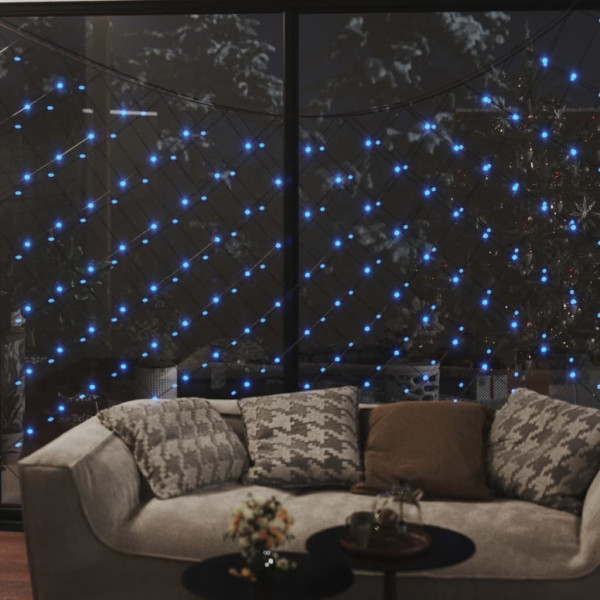 Rede de luzes de Natal 306 LEDs azuis 3x3 m interior/exterior M 4