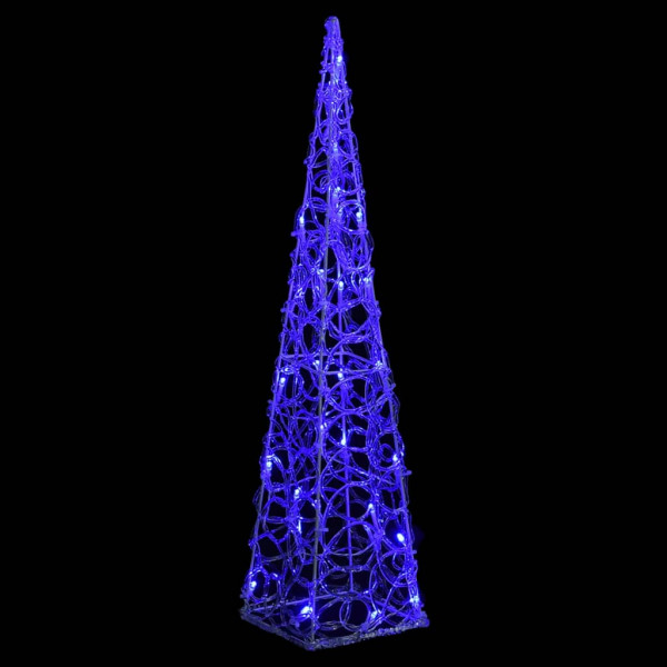 Cono de luz LED decorativo acrílico azul 60 cm M 2