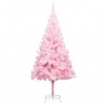 Árbol de Navidad artificial con soporte PVC rosa 240 cm 1