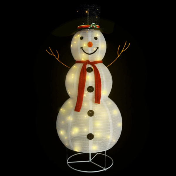 Boneco de neve decorativo com luz LED tecido de luxo 180 cm M 3