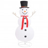 Boneco de neve decorativo com luz LED tecido de luxo 180 cm 1