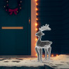Reno decorativo navideño con malla 306 LED 60x24x89 cm 3
