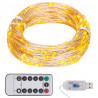 Tira de luces con 150 LED blanco cálido PVC 15 m 1