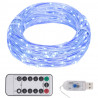 Tira de luces LEDs con 150 LEDs azul 15 m PVC 1