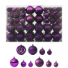 Jogo de bolas de Natal 100 peças roxo 1
