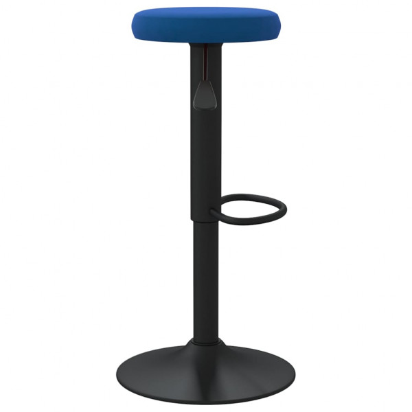 Bancos de bar 2 pcs veludo azul M 4