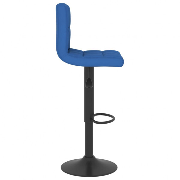 Bancos de bar 2 pcs tecido azul M 5
