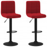 Bancos de bar 2 pcs veludo vermelho tinto 1