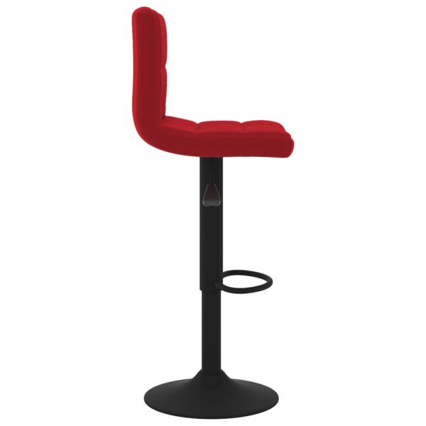 Bancos de bar 2 pcs veludo vermelho tinto M 4