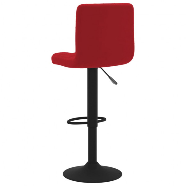 Bancos de bar 2 pcs veludo vermelho tinto M 5