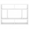 Estantería de pared madera contrachapada blanco 75x16x55 cm 4