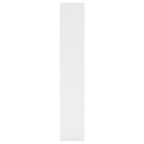 Estantería de pared madera contrachapada blanco 36x16x90 cm M 5