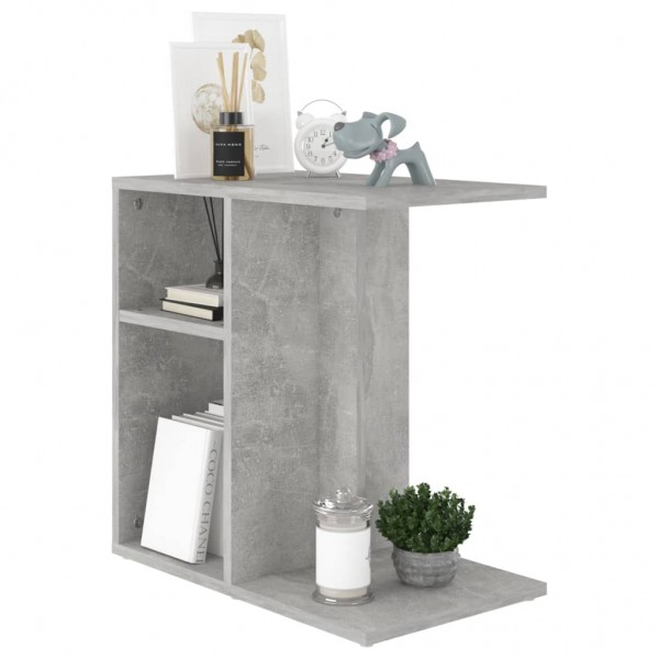 Mesa de apoio 50x30x50 cm contraplacado cinzento cimento M 3