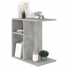 Mesa auxiliar de madera contrachapada gris hormigón 50x30x50 cm 3