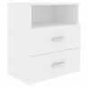 Mesa de cabeceira 50x32x60 cm branco 2