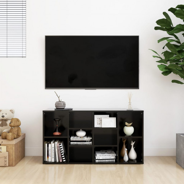 Banco zapatero de madera contrachapada negro 103x30x54.5 cm M 3