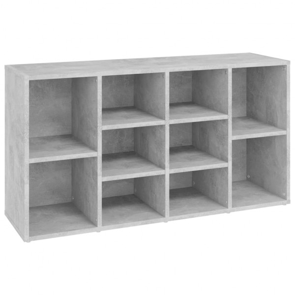 Banco zapatero madera contrachapada gris hormigón 103x30x54.5cm M 2
