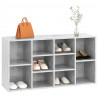 Banco zapatero madera contrachapada gris hormigón 103x30x54.5cm 3