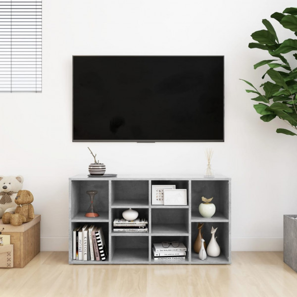 Banco zapatero madera contrachapada gris hormigón 103x30x54.5cm M 4