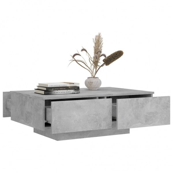 Mesa de centro de aglomerado gris 90x60x31 cm M 3