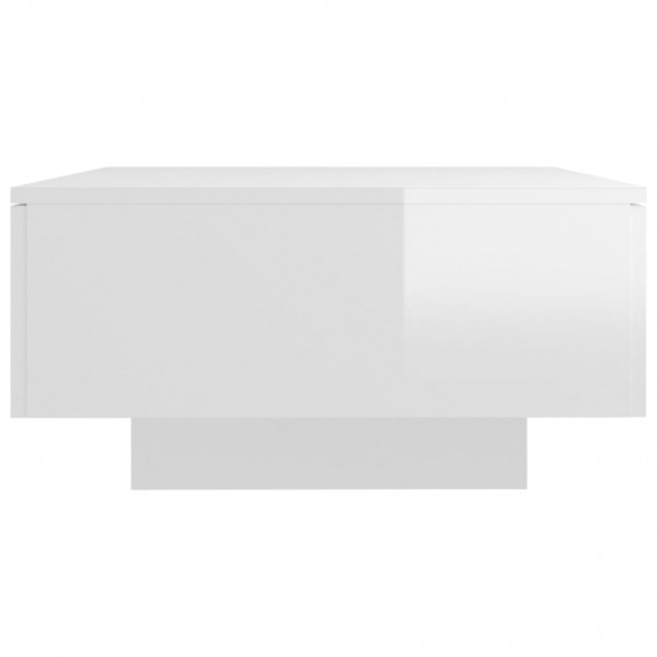 Mesa de centro derivados de madeira branco brilhante M 4