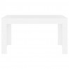 Mesa de comedor de madera contrachapada blanco 140x74.5x76 cm 3