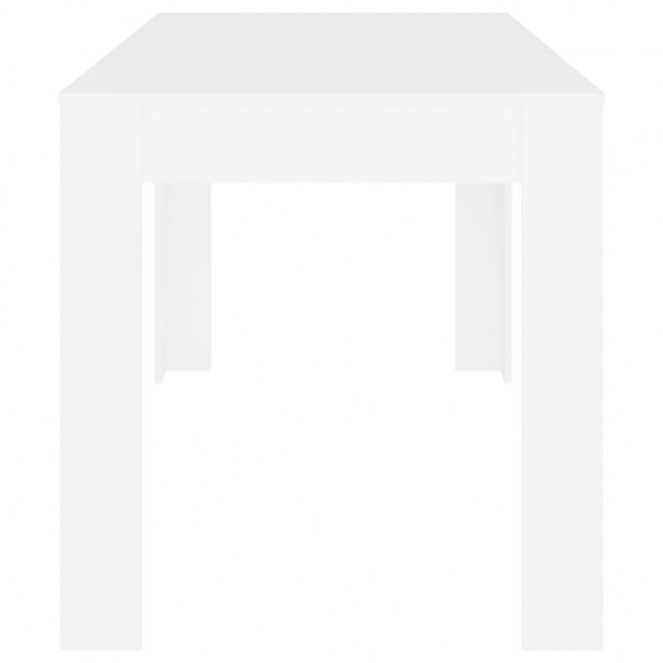 Mesa de jantar 140x74.5x76 cm derivados madeira branco M 4