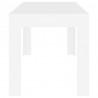 Mesa de jantar 140x74.5x76 cm derivados madeira branco 4