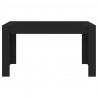 Mesa de jantar 140x74.5x76 cm contraplacado preto 3