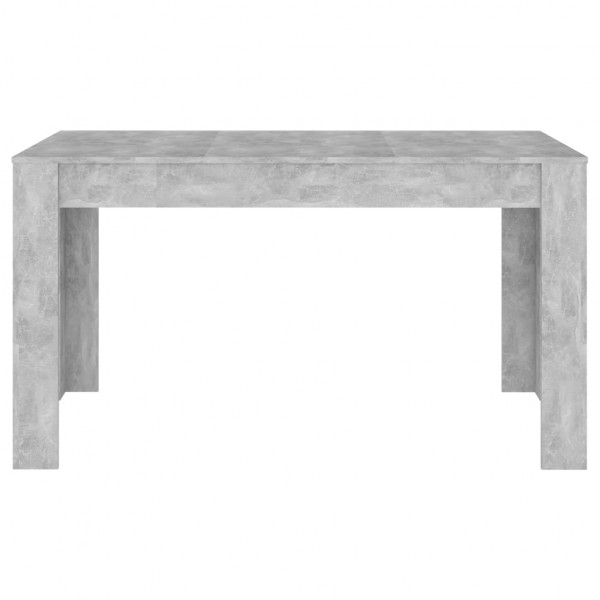 Mesa de jantar 140x74.5x76 cm contraplacado cinzento cimento M 3