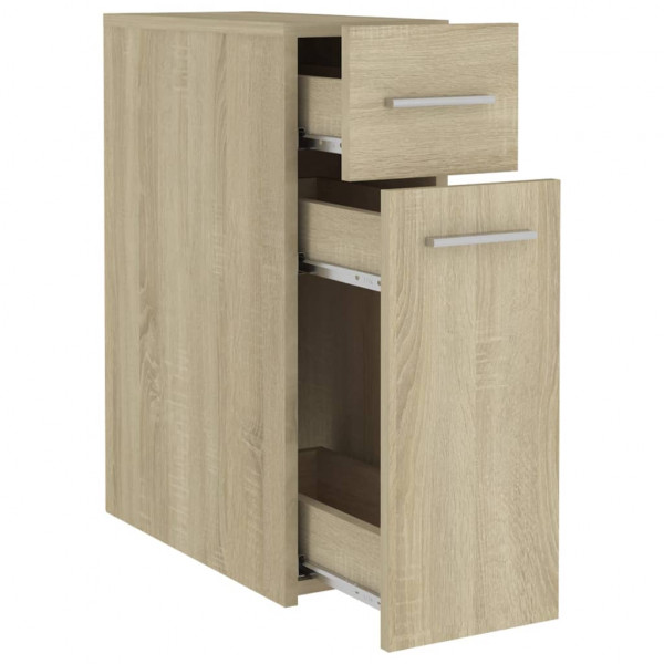 Armario boticario madera contrachapada color roble 20x45.5x60cm M 5