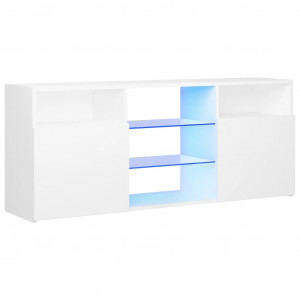 Mueble para TV con luces LED blanco 120x30x50 cm H