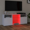 Mueble para TV con luces LED blanco 120x30x50 cm 3