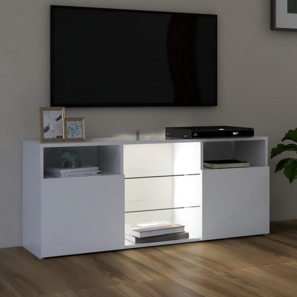 Mueble para TV con luces LED blanco 120x30x50 cm M 5