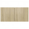 Muebles de salón colgantes 2 uds roble Sonoma 60x30x30 cm 5