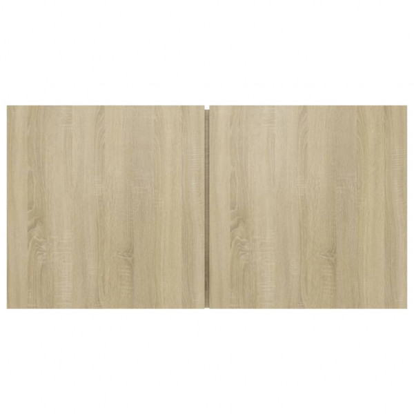 Muebles colgantes de TV 3 uds color roble Sonoma 60x30x30 cm M 5