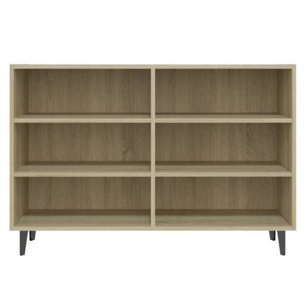 Aparador de madera contrachapada roble Sonoma 103.5x35x70 cm M 4