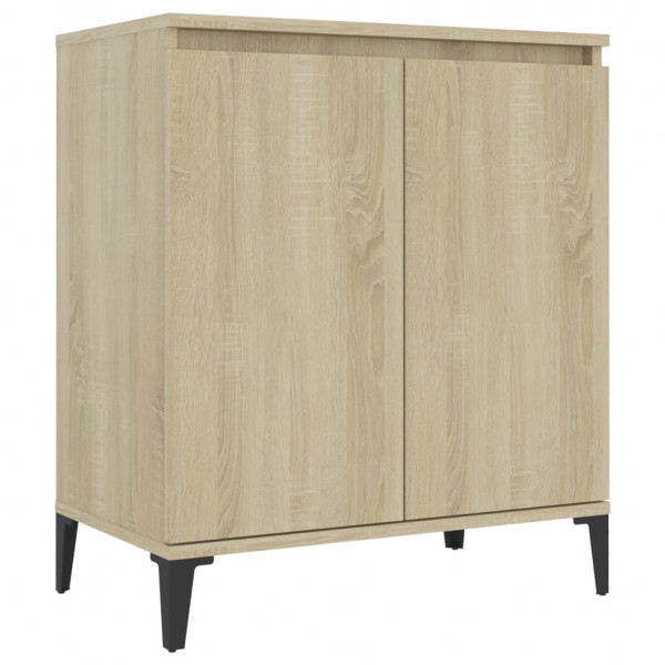 Aparador de madera contrachapada color roble Sonoma 60x35x70 cm M 2