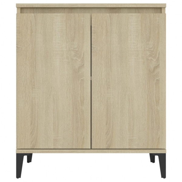 Aparador de madera contrachapada color roble Sonoma 60x35x70 cm M 5