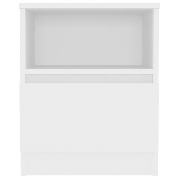 Mesa de cabeceira 40x40x50 cm derivados de madeira branco M 4