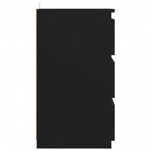 Mesa de cabeceira 40x35x62.5 cm derivados de madeira preto M 5