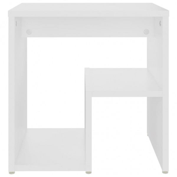 Mesa de cabeceira 40x30x40 cm derivados de madeira branco M 4