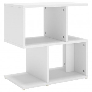 Mesa de cabeceira 50x30x51.5 cm derivados de madeira branco H