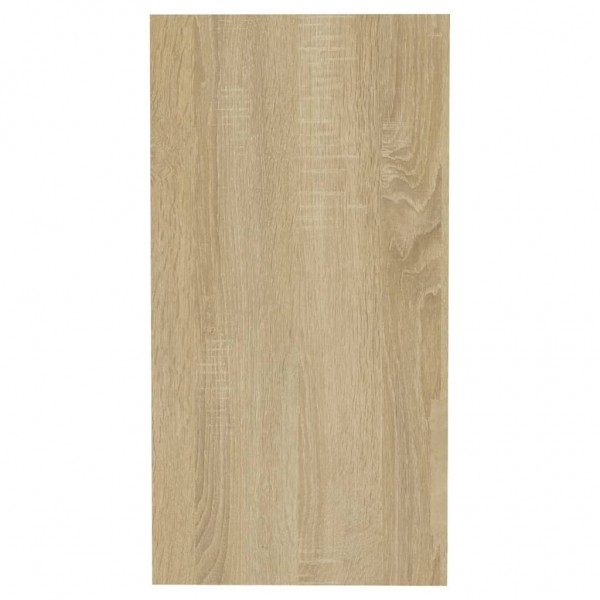 Mesa auxiliar de madera contrachapada roble Sonoma 50x26x50 cm M 5